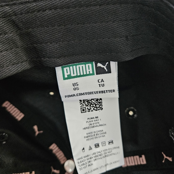 Puma Hat, Black with Rose Gold - Picture 7 of 7